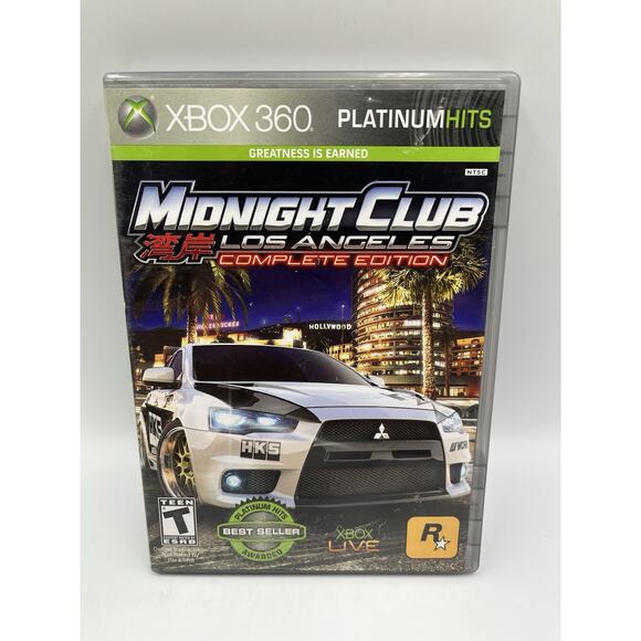 Midnight Club: Los Angeles - Complete Edition (Microsoft Xbox 360, 2009) Tested - Picture 1 of 9